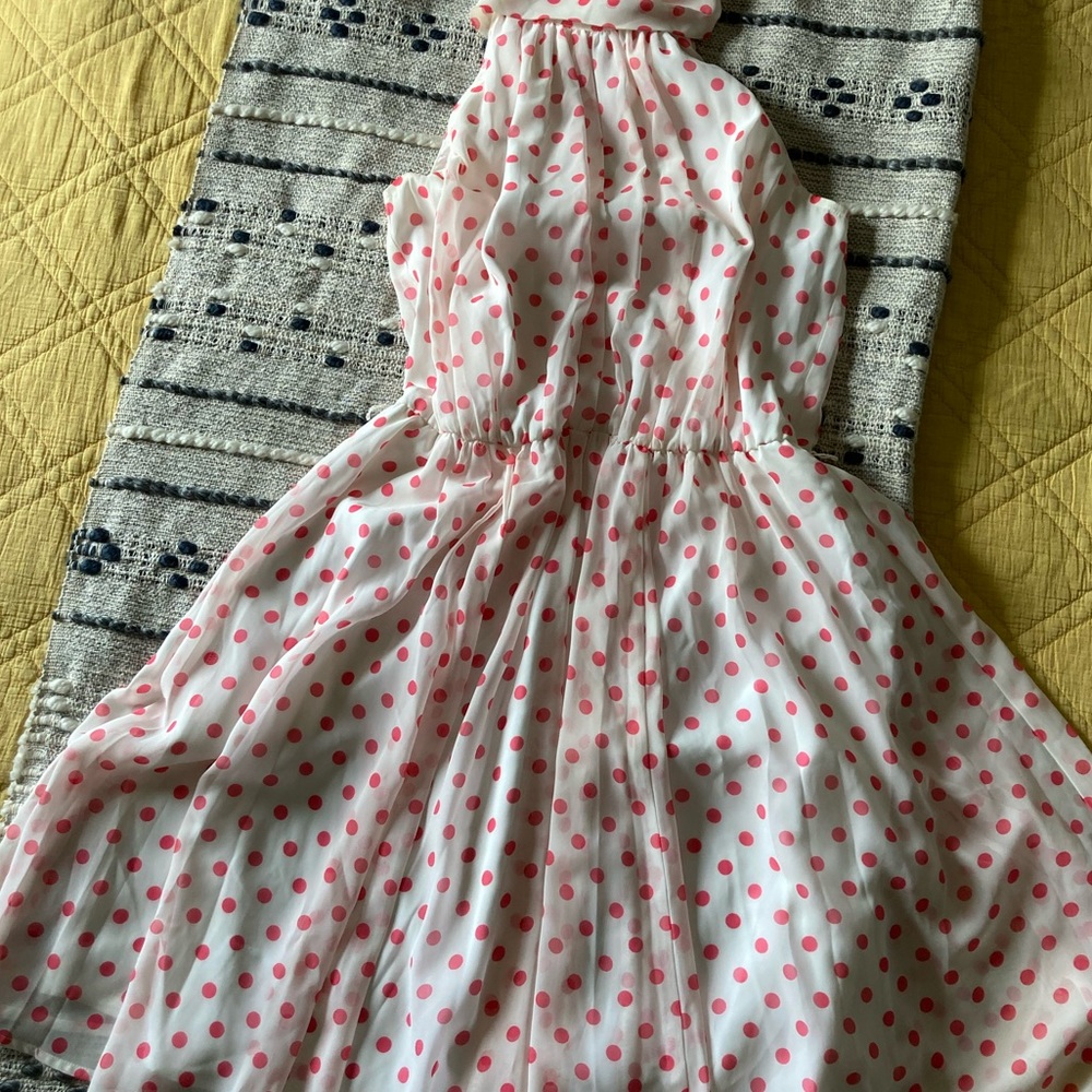 Eva Mendes polka dot dress size 10